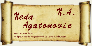 Neda Agatonović vizit kartica